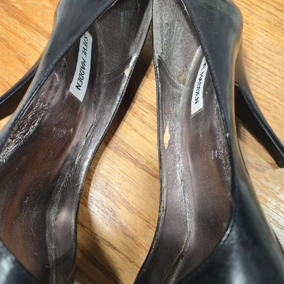 Steve Madden Meva Womens Size 8.5 Y2K Style Platform Patent Leather Heels Pumps - Picture 4 of 9
